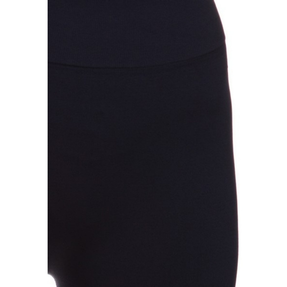 Solid Color Seamless Basic Biker Shorts Navy Blue - Picture 4 of 4